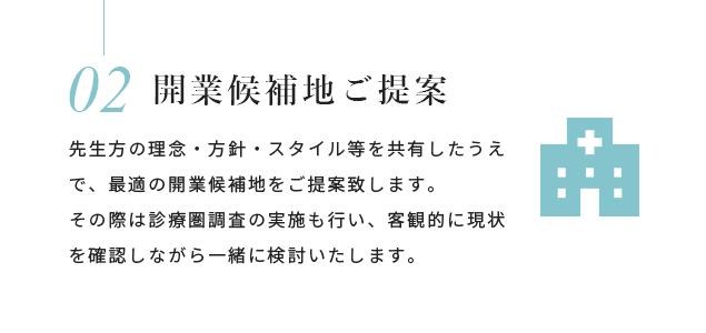 開業候補地ご提案