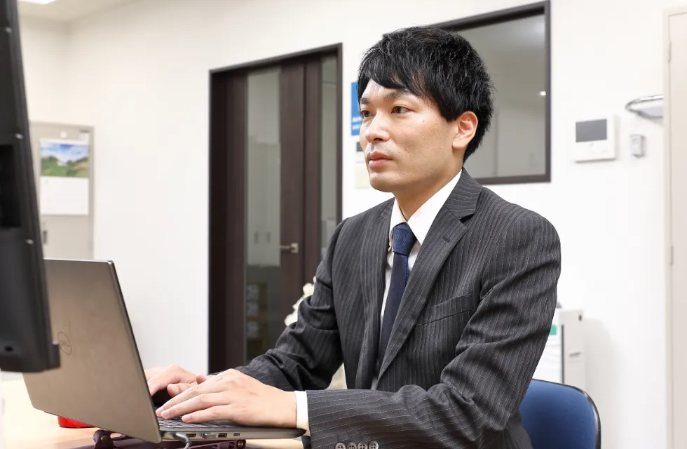 インタビューの写真